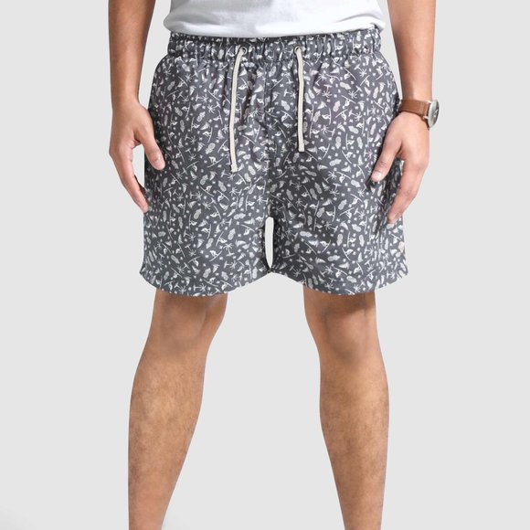 mens patterned swim shorts